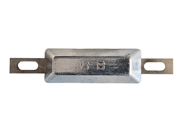 Sinkanode - Skrog rektangulær Sink - 0,25 kg 