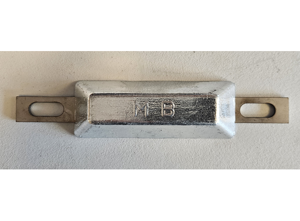 Sinkanode - Skrog rektangulær Sink - 0,25 kg 