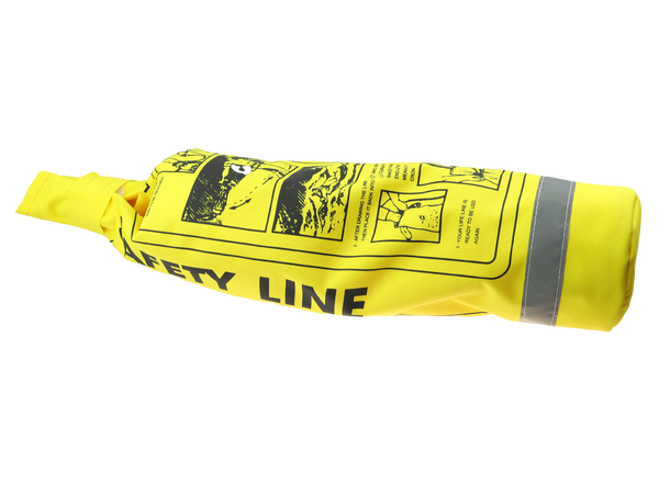 Redningstau flytende med kastebag 