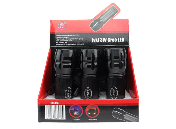 Osean 3W Cree LED med focus Display 