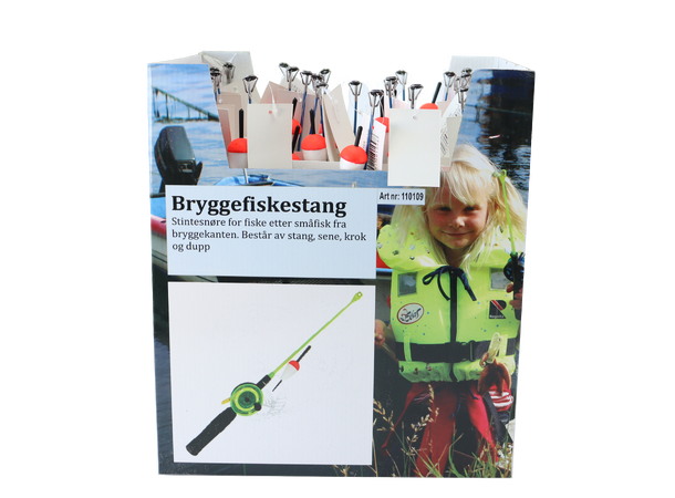 CAL Bryggefiskestang Stintesnøre og dupp/Krok 