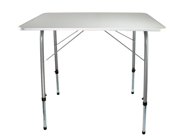 BÅL Campingbord - Justerbart Stål/Coated finèr - 80x60 