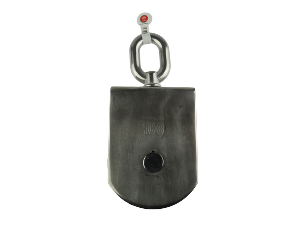 CAL Blokk - Enkel AISI304/A2 - 100mm - 18mm tau 