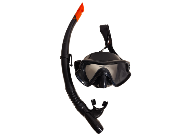 Dykkermaske/snorkel silikon voksen
