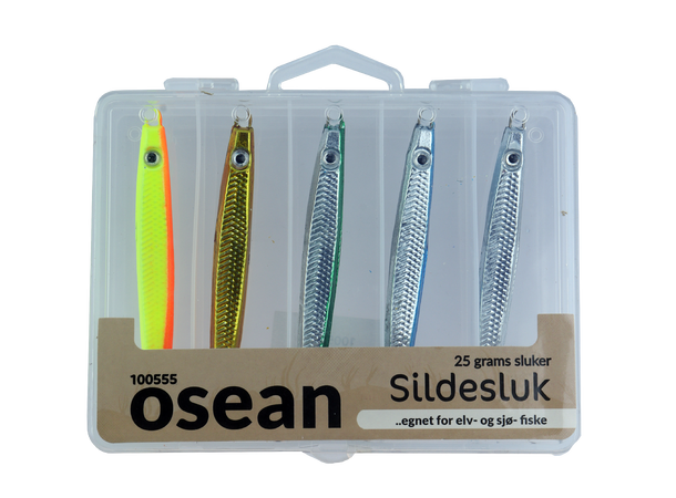 Osean sluksett Sildesluk - 5pk 25gr - m/slukboks 