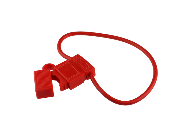 Holder for flatstiftsikring med gummikappe 