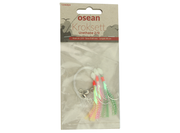Osean Urethane Kroksett - 3 stk - 2/0 