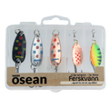 Osean sluksett Ferskvann #2 - 5pk 7 gr, #2 - 4.5gr - m/slukboks