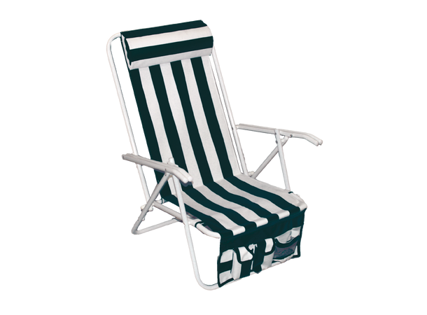 BÅL Strandstol Sort / Hvit 