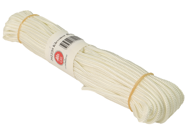 Klessnor - Hvit 4,3 mm - 25m - Flettet 