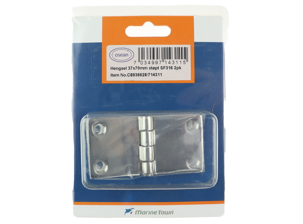 Osean Hengsel - 2pk Syrefast - Støpt - 37x70 mm 