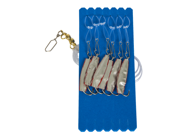 Osean Kroksett Makrellharpe 5 stk Reflexbait - 4/0 