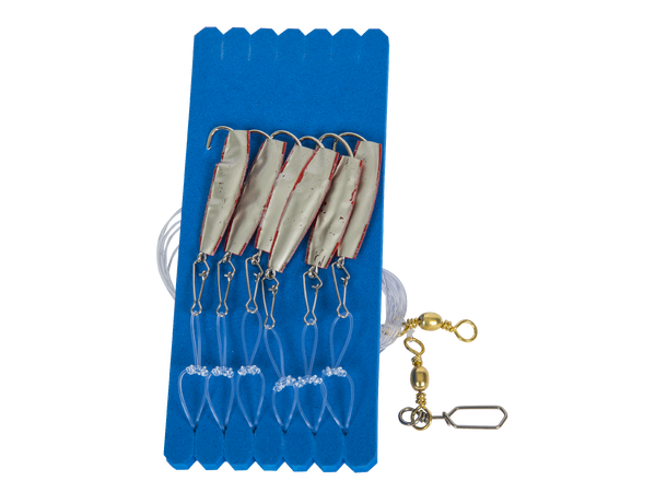 Osean Kroksett Makrellharpe 5 stk Reflexbait - 4/0 