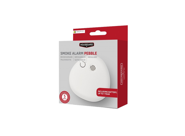 Housegard Pebble Røykvarsler SA700 - Optisk - 9V Batteri 