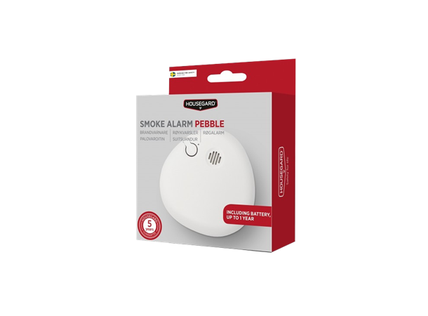 Røykvarsler Houseguard Pebble optisk Brannalarm