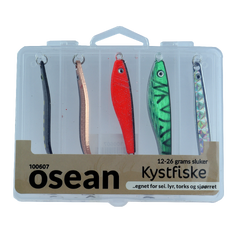 Osean sluksett Kyst - 5pk m/slukboks 12gr - 26gr