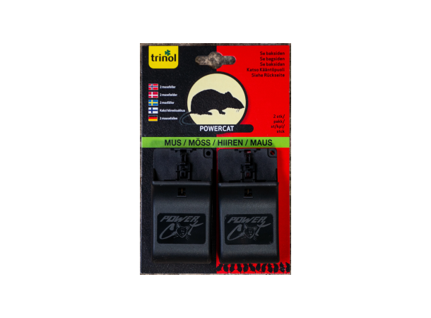Trinol Power Cat - 2 pk Felle med åte - Mus 