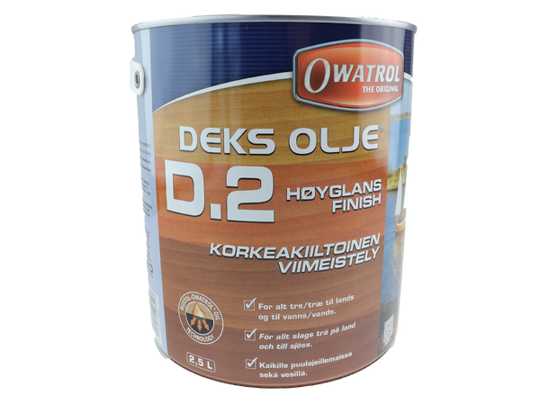 Owatrol Deksolje D2 Spann - 2,5 Liter 