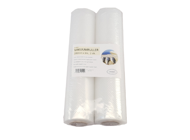 Osean Vakuumpose - 2stk Rull - 200mm x 3m 