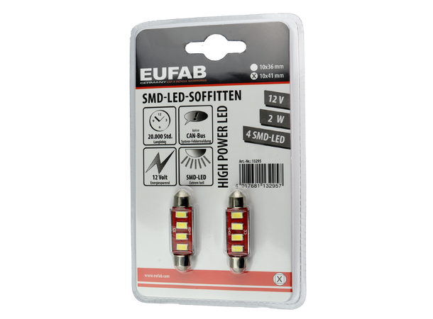 Eufab Lyspære LED Sofitten 12v - SV8,5 - 10x41 mm 