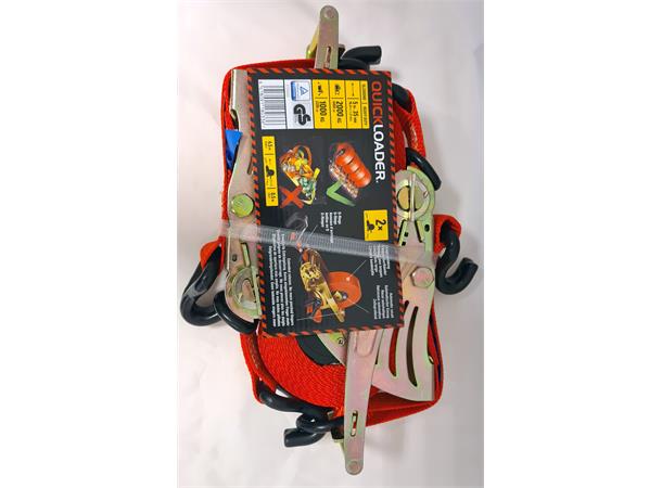 Lastestropp Quickloader QL2000HD 2pk 5m/2t Jekkestropp, lastestrammer