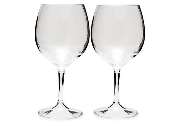 GSI Nesting Rødvinsglass - 2pk Plast - Støtresistant 
