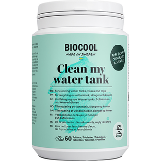BioCool Clean my water tank 50 tabletter desinfeksjon av vanntank
