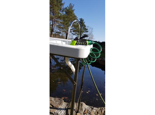 CAL Fiske / sløyebord 115x60 cm - vask og spyleslange 