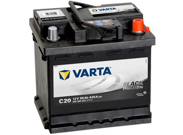 Varta Black Dynamic C20 12v 55Ah 420CCA Startbatteri
