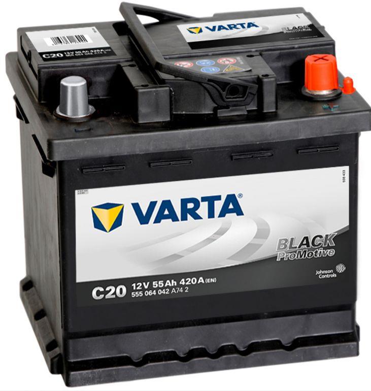 Varta Black Dynamic C20 12v 55Ah 420CCA Startbatteri - C A Leschbrandt