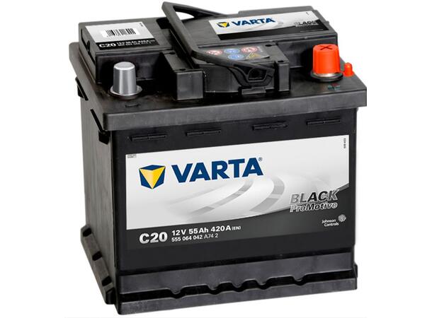 Varta Black Dynamic C20 Startbatteri - 12v 55Ah 420CCA 