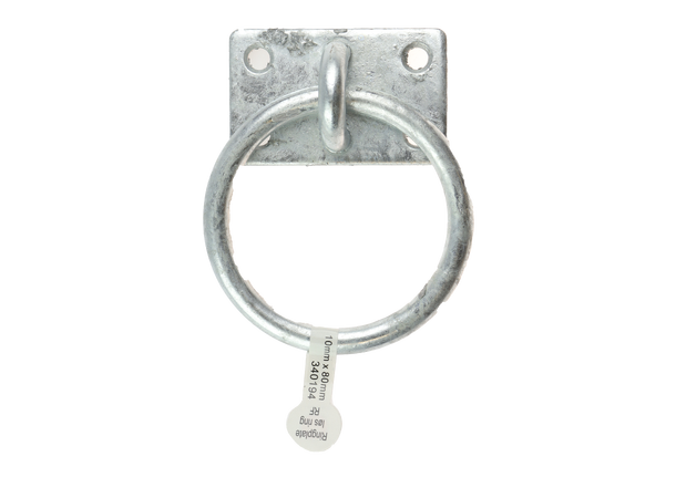 CAL Ringplate m/ løs ring Galvanisert - 10x80 mm 