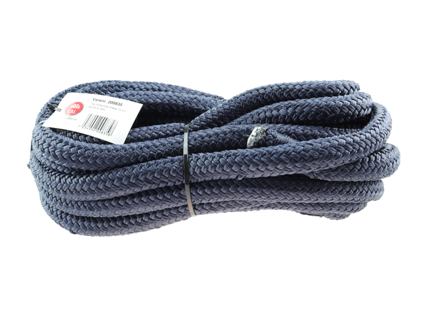 Fortøyningstau m/øye - Marine blå 20 mm - 10m - Flettet 
