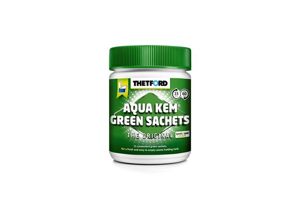 Sanitærvæske Aqua Kem Green Sachets 15ds