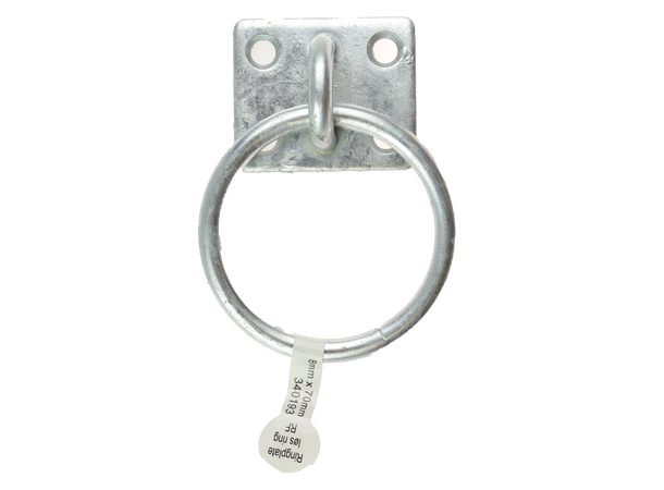 CAL Ringplate m/ løs ring Galvanisert - 8x70 mm 