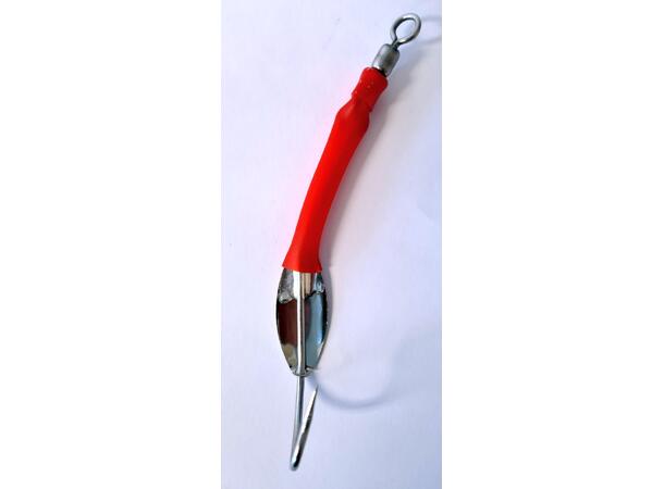 Faroe Sportfish Gummimakk m/plate - 5pk Rød - 12/0 - Seirykk 