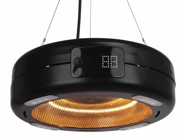 Terrassevarmer 1500w m/LED lys, hengemod For oppheng