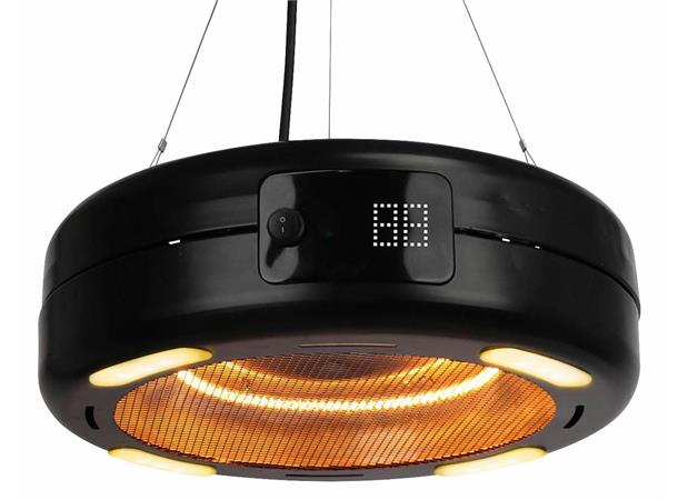 Terrassevarmer 1500w m/LED lys, hengemod For oppheng