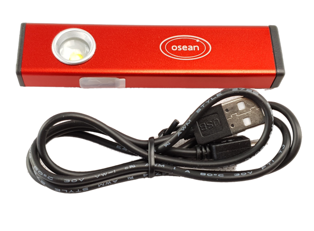 Osean LED 200 - LED Lommelykt 200 Lumen - Oppladbar 