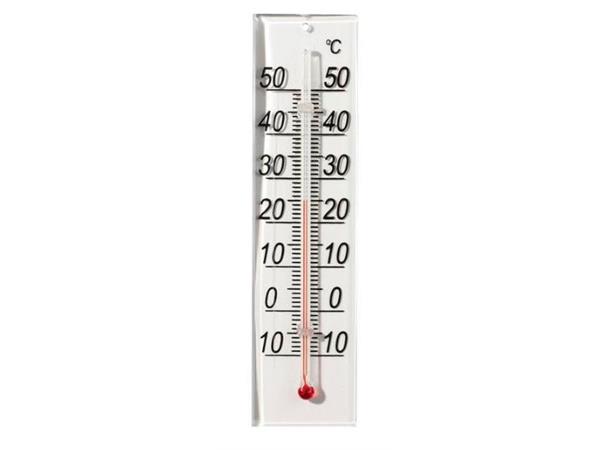 Termometer innendørs, plexi 150x40mm 