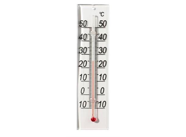 Termometer innendørs, plexi 150x40mm