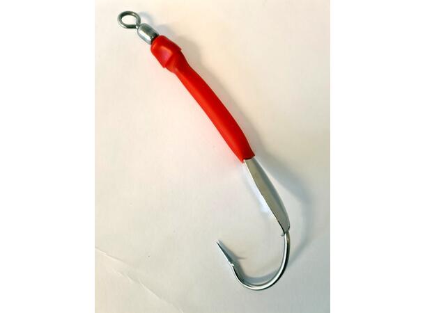 Faroe Sportfish Gummimakk m/plate - 5pk Rød - 11/0 - Seirykk 