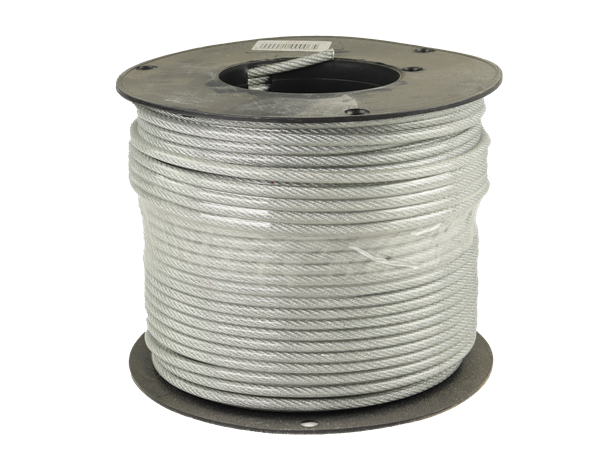 Wire PVC belagt 4-6MM, 100M spole 