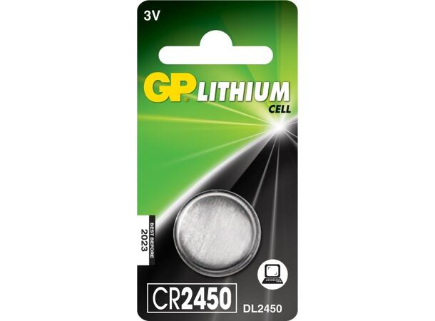GP Batteri Knappcell CR 2450 - 3V 