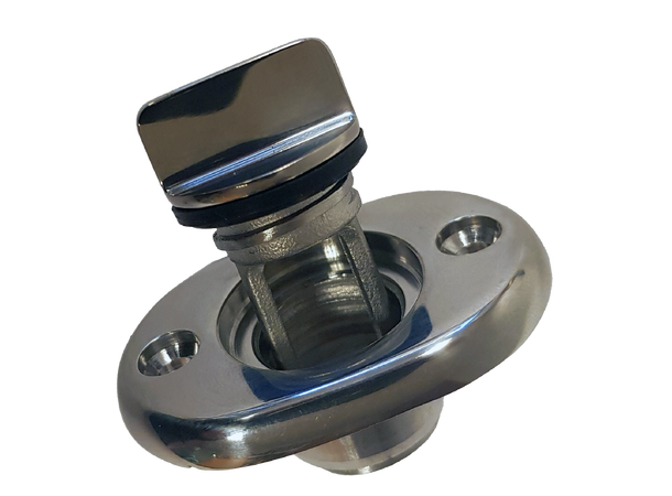 Bunnplugg Oval Syrefast plate - 24 mm 