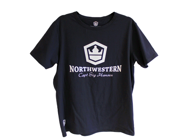 Capt Sig's T-skjorter Northwestern Logo Marineblå S