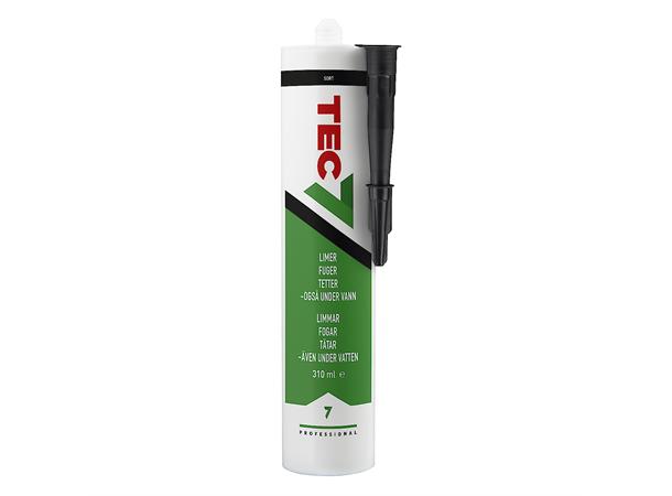 Fugemasse Tec7 310 ml Sort patron