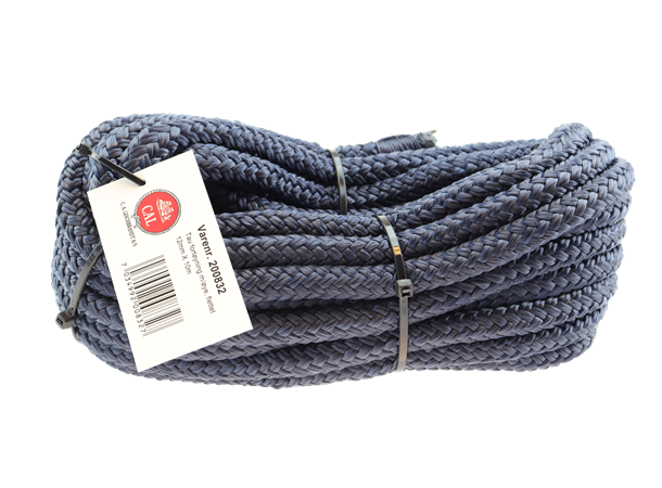 Tau fortøyning m/øye, flettet 12mm X 10m Farge: Marine