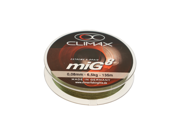 Climax miG 8 Multifilament - 135m Singlepack - 6,5kg - 0,08mm 