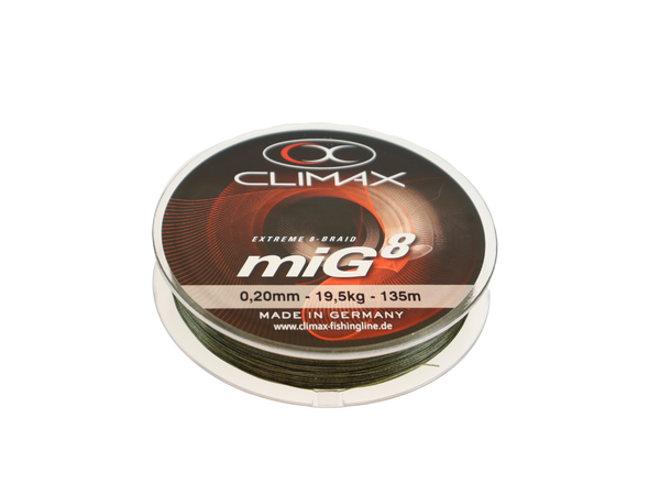 Climax miG 8 Multifilament - 135m Singlepack - 19,5kg - 0,20mm 